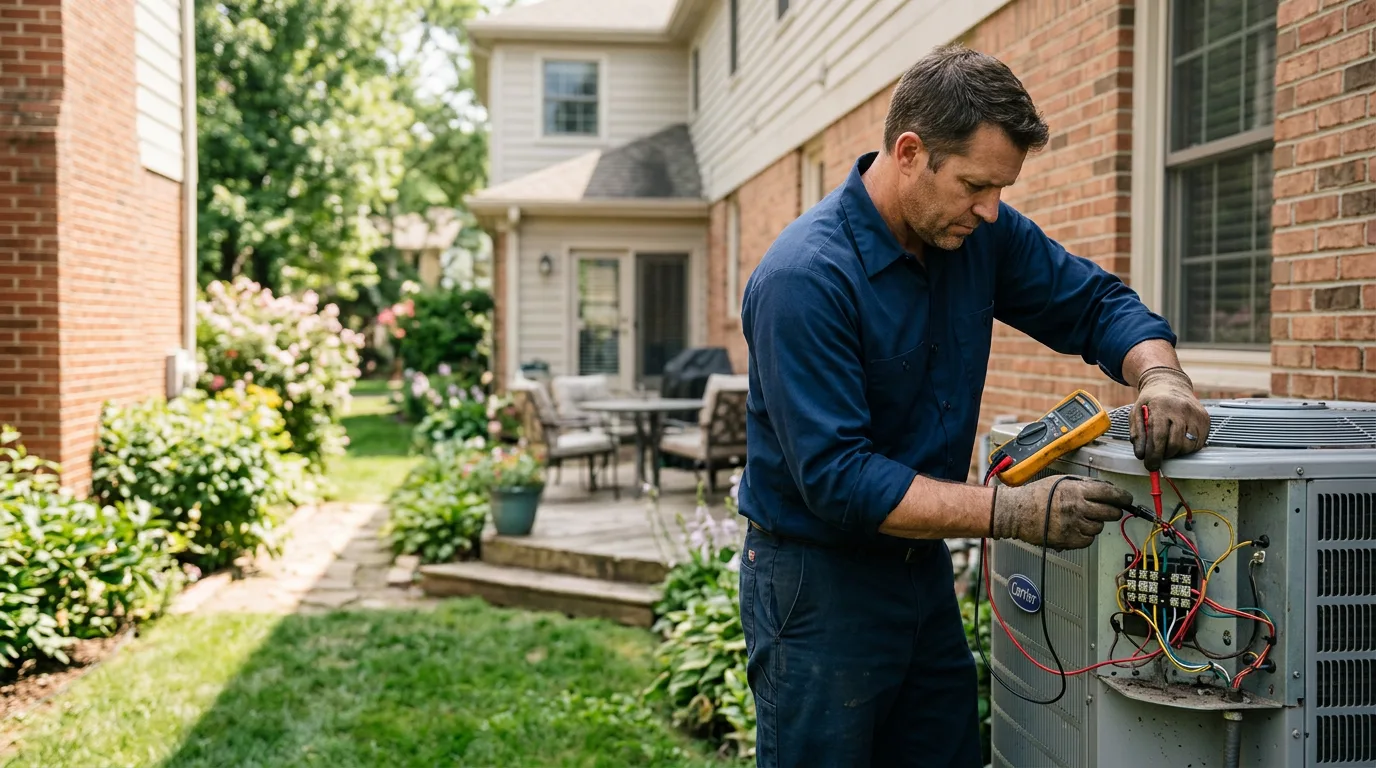 HVAC technician working near Jefferson City, MO